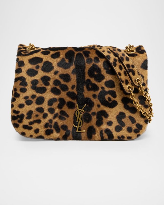 Jamie 4 YSL Shoulder Bag in Animal-Print Calf Hair